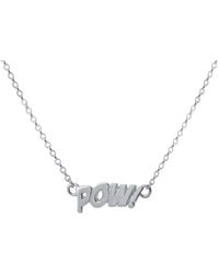 Edge Only - Mini Pow! Letters Necklace Sterling - Lyst