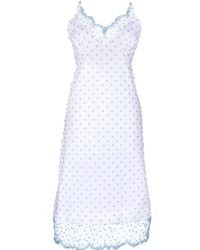 Lisa The Label - Côte D'Azur Slip Dress With Spot Tulle - Lyst