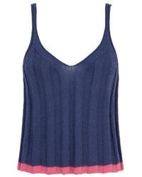 Cara & The Sky - Jodie Ribbed Knitted Cami Vest - Lyst