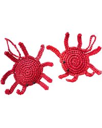 Zanatany Concepts - Mini Crabs Raffia Keyring - Lyst