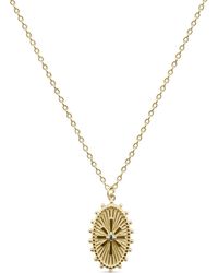 Clemence Wren - Oval Star Pendant Necklace - Lyst