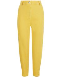 Nocturne - High-waisted Mom Jeans Yellow - Lyst
