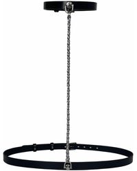 Haute Cuir - Slim Chain Leather Harness - Lyst