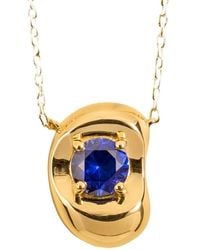 Juvetti - Fava Necklace Set With Sapphire - Lyst