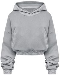 Mandragora - Cotton Sweatshirt With Jacquard Detailing - Lyst