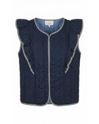 Nooki Design - Aster Padded Frill Gilet - Lyst