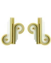 Gissa Bicalho - Neutrals Handmade Acrylic Earring Op Knot Clay - Lyst