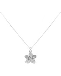 Lee Renee - Cherry Blossom Necklace – Silver - Lyst
