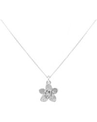Lee Renee - Cherry Blossom Necklace – Silver - Lyst