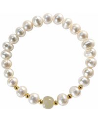 ORIGIN OF HEARTS - Marina Bracelet – Freshwater Pearl & Natural Hetian Jade Bracelet - Lyst
