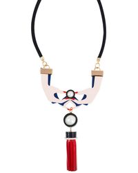 Gissa Bicalho - Acrylic Handmade Necklace Long Hands - Lyst