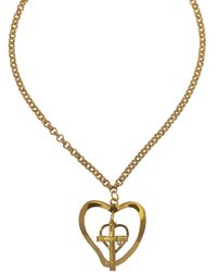 Caramel Vintage Jewellery - Faith And Love Pendant Necklace - Lyst