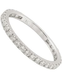 Artisan - 18K Diamond Thin Eternity Band Ring - Lyst