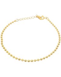 Harfi - Ball Bead Chain Minimalist Dainty Plated Bracelet - Lyst
