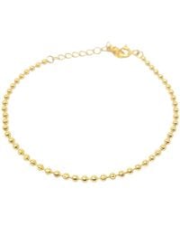 Sophelia - Ball Bead Chain Minimalist Dainty Plated Bracelet - Lyst