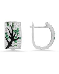 Kylie Harper - Sterling Tree Of Life Statement Hoop Earrings - Lyst