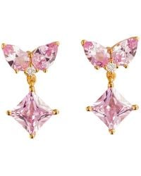 Juvetti - Amore Earrings Sapphire & Diamonds - Lyst
