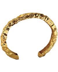 LINYA JEWELLERY - Kety Amorphous Thick Shiny Bracelet - Lyst