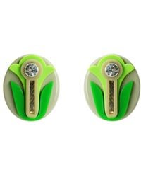 Gissa Bicalho - Acrylic Handmade Earring Camafeu Flower - Lyst