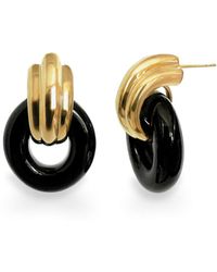 Gold & Honey - Donut Door Knocker Earrings - Lyst