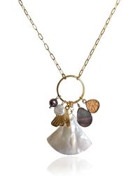 Rare Matters Jewelry - Radiance Charm Necklace – Natural Shell & Mermaid Tail - Lyst