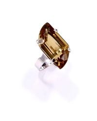 Mineralgems•Studio - Cognac Citrine Quartz Ring - Lyst