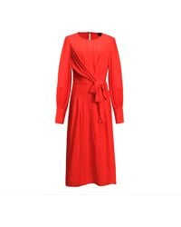 Smart and Joy - Draped Blouse Dress With Side Bow - Lyst
