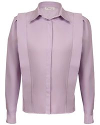 Maan Istanbul - Shirt With Hidden Buttoned Flywheel Detail - Lyst