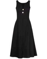 Zetaye - Celeste Linen Cotton Midi Mini Dress - Lyst