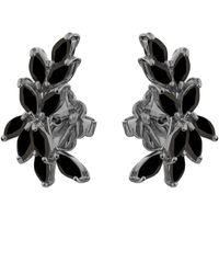 SALLY SKOUFIS - Renaissance Earrings With Made Cz Diamond Stimulant - Lyst