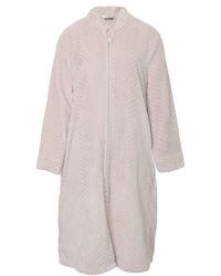 Pretty You London - Neutrals Cosy Chevron Housecoat - Lyst