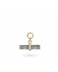 Zohreh - Labradorite T-Bar Earring Charm 9K - Lyst