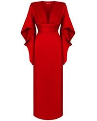 Lily Phellera - Calypso Kimono Wrap Illusion Dress With Xl Ties - Lyst