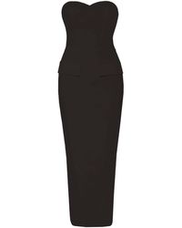 Vestiaire d'un Oiseau Libre - Wool Midi Dress - Lyst
