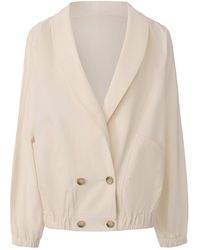 FRONT ROW SHOP - Ibiza Jacket Ivory - Lyst