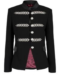 The Extreme Collection - Blazer With Embroidered Accents - Lyst