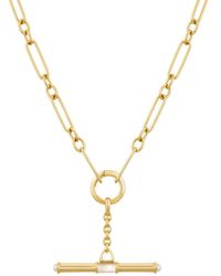Dinny Hall - Mother Of Pearl T-Bar Necklace - Lyst