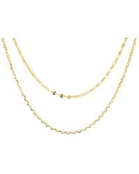 Bermuda Watch Company - Annie Apple Reina Sterling Silver, Gold Vermeil Double Chain Necklace - Lyst