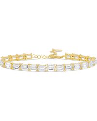 SHYMI - Emerald Shape Prong-Set Tennis Bracelet - Lyst