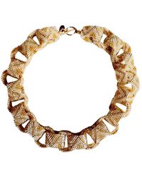 Iliana Arrazola - Bold Chunky Link Necklace, And, Glass Beads, Beaded Jewelry - Lyst