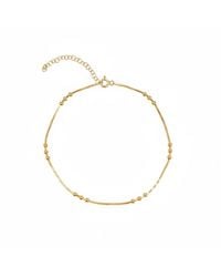 Spero London - Sterling Tree Bead Chain Anklet - Lyst