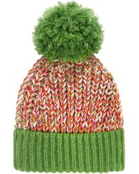 Cara & The Sky - Lolly Twist Beanie Bobble Knitted Hat - Lyst