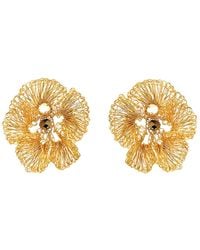 Lavish by Tricia Milaneze - All Plumeria Handmade Post Earrings - Lyst