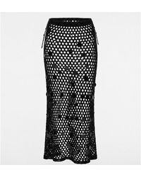 Women & Women - Sequin-Embellished Knit Skirt - Lyst