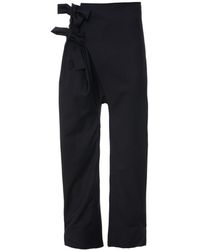MOE - Deep With Burgundy Stripes Wool Pants - Lyst