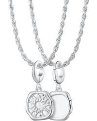 Lily Charmed - Sterling Manifest Energy Charm Necklace With Twisted Rope Chain - Lyst