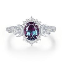 Azura Jewelry New York - Galactic Oval Cut Alexandrite Ring Vermeil - Lyst