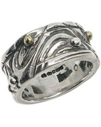 Tg-Jewellery by Tamara Gervasio - Le Linee Pebbles Ring – Sterling With Brass Accents- One Of A Kind - Lyst