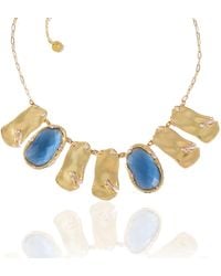 Rare Matters Jewelry - Golden Wave Collar Statement Necklace - Lyst