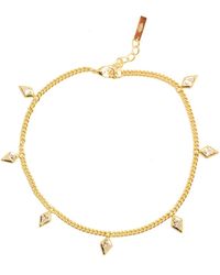 Adriana Pappas Designs - Crystal Kite Anklet - Lyst